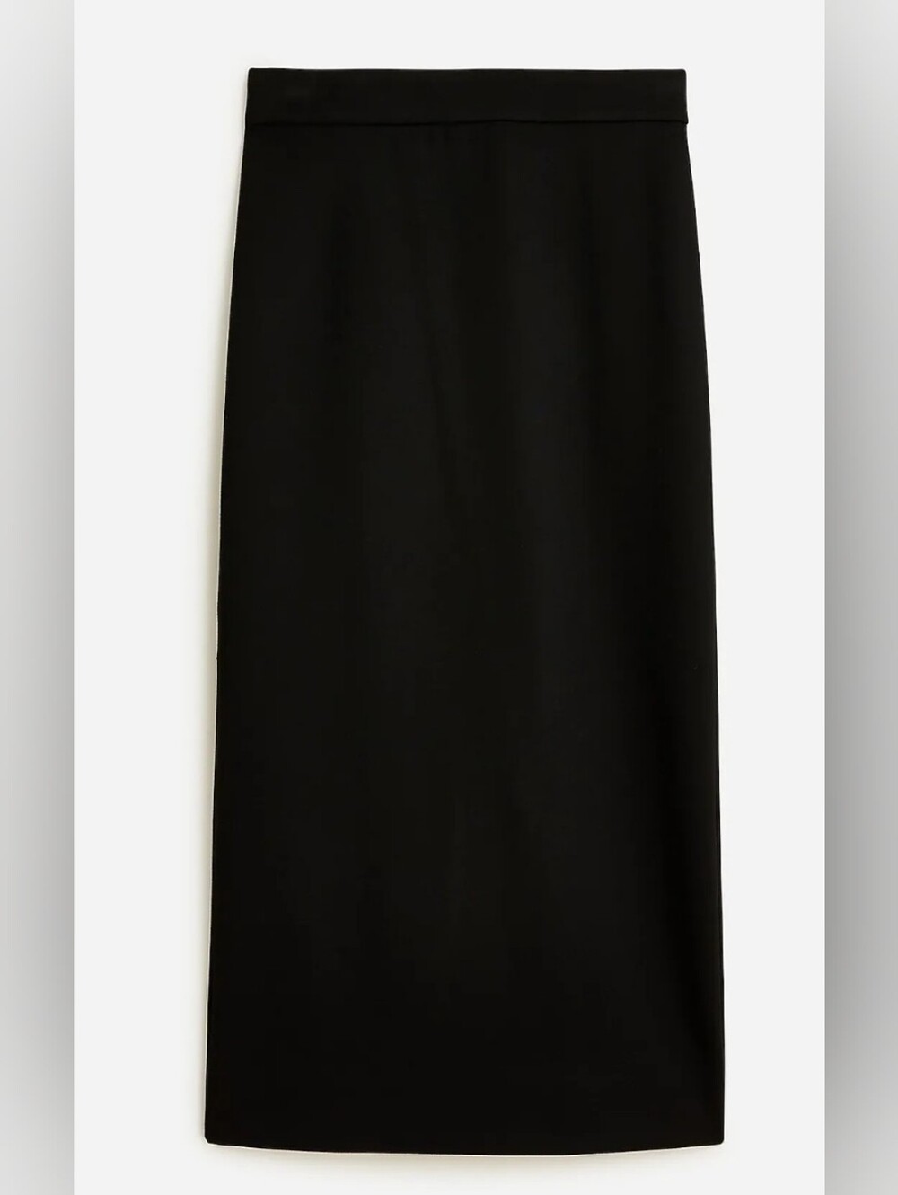 NWT J. Crew No. 3 Black Ponte Pencil Skirt, Size 16